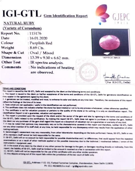 9.64 Ratti Natural Neo Burma Ruby with Govt. Lab Certificate-(2331 ...