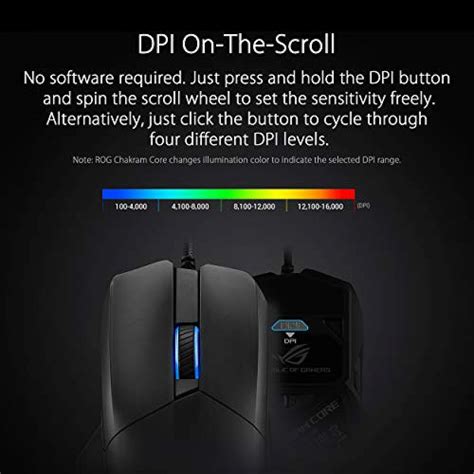Buy ASUS ROG Chakram Core Gaming Mouse (programmable Joystick,