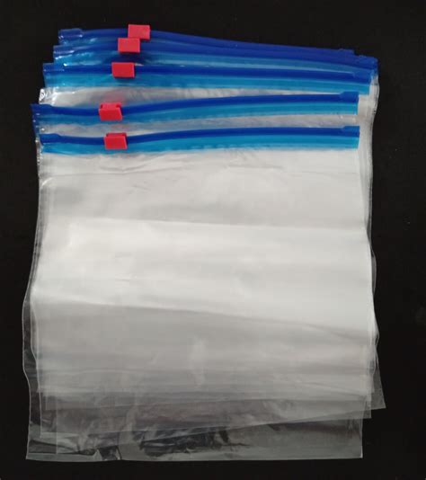 ZIP LOCK FOOD STORAGE FREEZER BAGS RESEALABLE REUSABLE PLASTIC LARGE ...