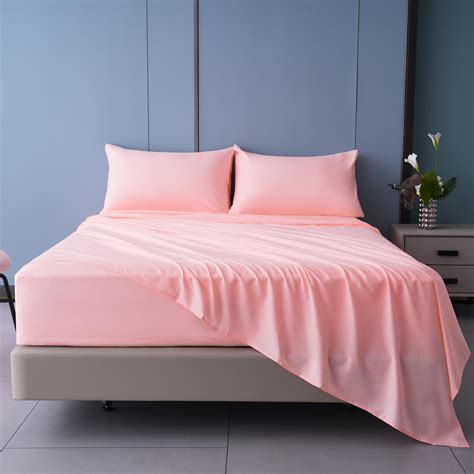Amazon.com: HOMEIDEAS Full Size Bed Sheets - 6 Piece Set (Pale Pink ...
