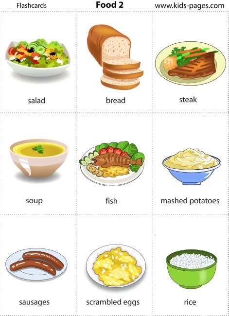 Food FlashCards 的图像结果