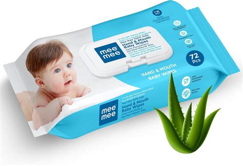 Buy Mee Mee Soft Gentle Baby Wet Wipes (72 Wipes) Pack of 2 | Infused ...