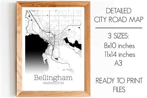 Bellingham Washington City Map Graphic by SVGExpress · Creative Fabrica