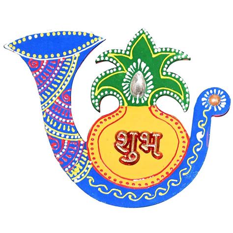 Buy Handcrafted Wooden Wall Decoration Shubh Labh | Upto 50% Off ...