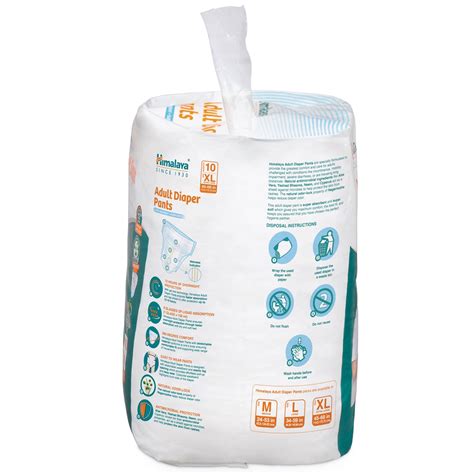 Buy Himalaya Adult Diaper Pants - M, L, XL sizes - 10's Pack – Himalaya ...