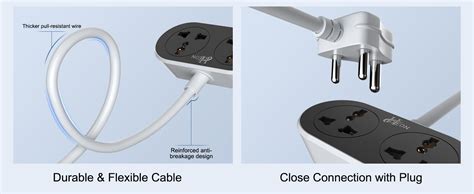 Buy Hoteon Extension Board 5 Meter, 2500W 10A Extension Cord, Heavy ...