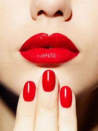 Image result for Red Lipstick and Nails