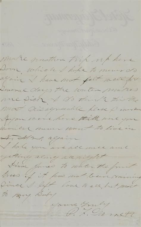 Bonhams : PAT GARRETT LETTER TO HIS WIFE. GARRETT, PATRICK FLOYD. 1850 ...