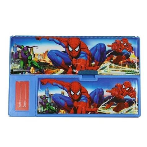 ZUKRAVE Plastic Kids Kiku Ultimate Spiderman Multi-Purpose Pencil Box ...