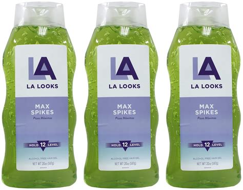 Amazon.com : La Looks Gel #12 Power Spikes 20oz (3 Pack) : Hair Styling ...