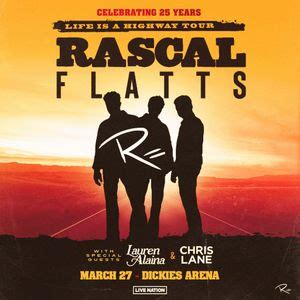 Rascal Flatts Lauren Alaina & Chris Lane, Kia Center, Orlando, 4 April ...