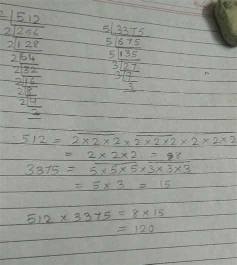 cube root of -512×3375 - Brainly.in