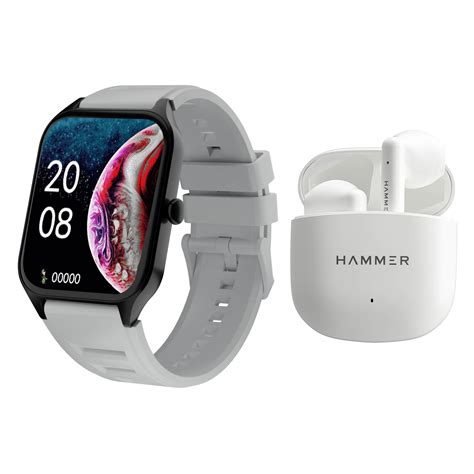Hammer Stroke Bluetooth Calling Smartwatch & KO Pro TWS (Combo)