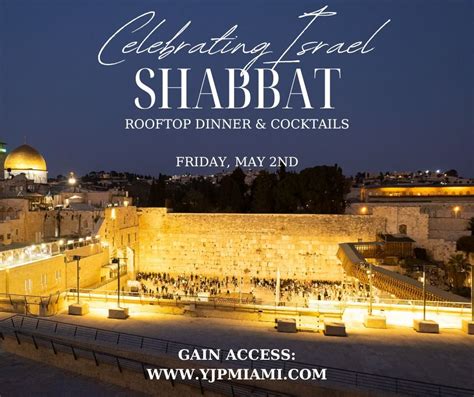 This Friday - Celebrating Israel Rooftop Shabbat Dinner & Cocktails, 35 ...
