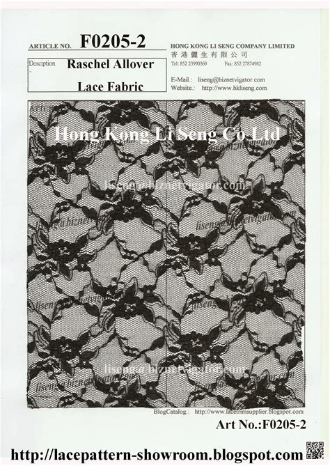 Hong Kong Li Seng Co Ltd - New Lace Trims Pattern and Lace Fabric ...