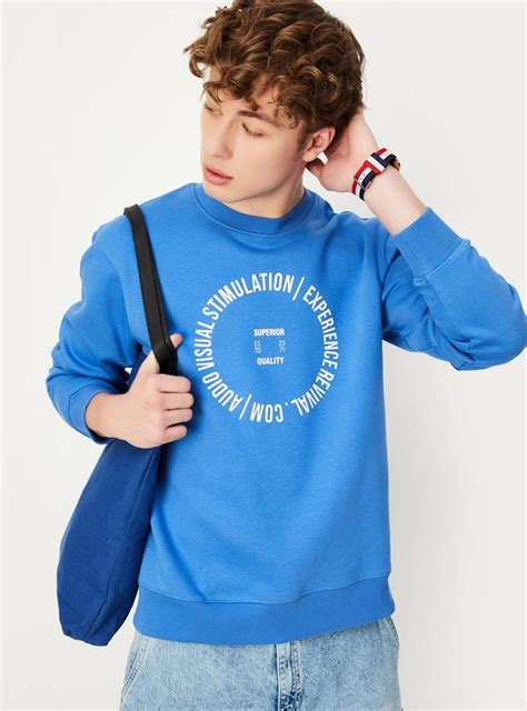 Buy Men Typographic Printed Sweatshirt Online at just Rs. 799.0 ...