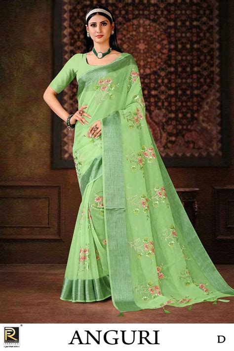 Ronisha Anguri Fancy Organza Saree Collection