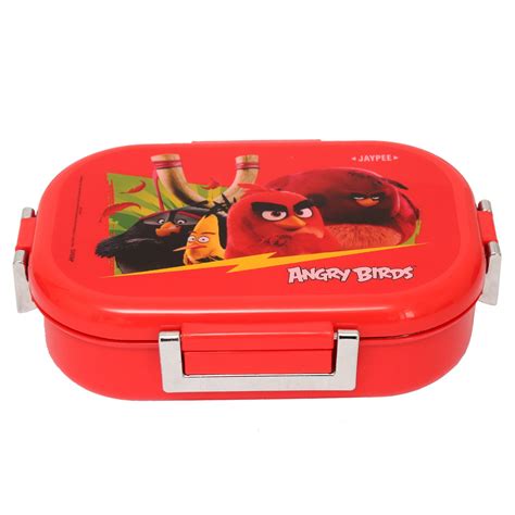Buy Jaypee Lunch Box Missteel Angry Birds Red 650 ml Online at Low ...
