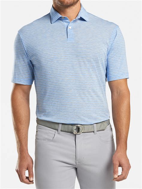 Peter Millar Crown Sport Men's Natural Touch Polo - Saint Bernard