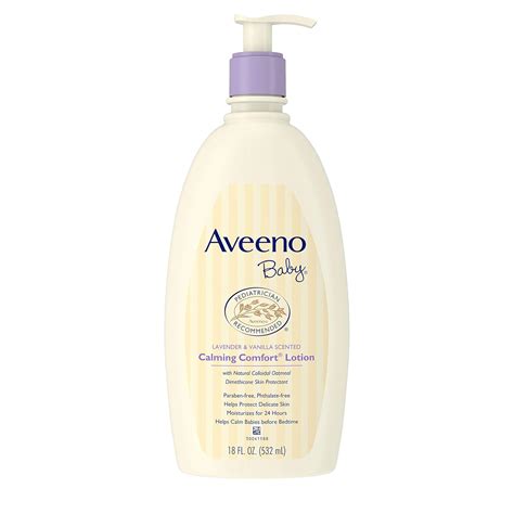 Buy Aveeno Baby Calming Comfort Lotion, Lavender and Vanilla, 532ml ...
