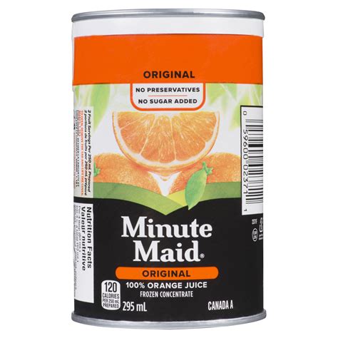 Buy Minute Maid Frozen Concentrate Juice Orange Original 295 ml ...