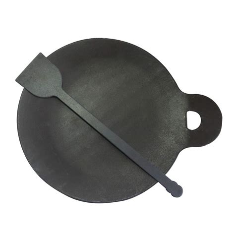 Naksha Traditional Iron Tawa,Dosa Tawa,Pan,Dosa Kallu Large Size (Black ...