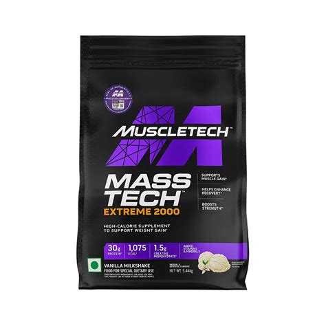 MuscleTech Mass Tech Extreme 2000 Weight Gainer | High Calorie Mass Ga ...