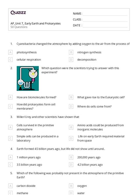 50+ bacteria and archaea worksheets for 11th Class on Quizizz | Free ...
