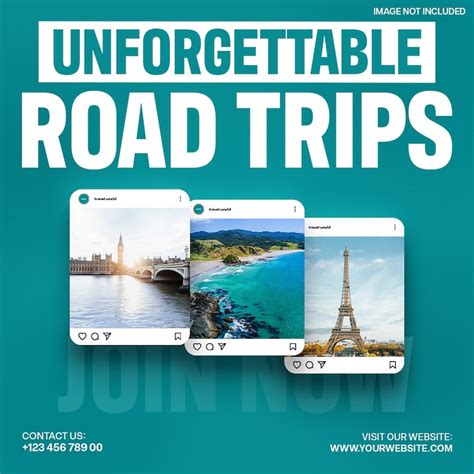 Travel social media PSD, High Quality Free PSD Templates for Download ...