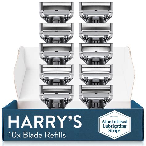 Buy Harry's Razor Blades for Men - 10 Count - Premium Razor Blade ...