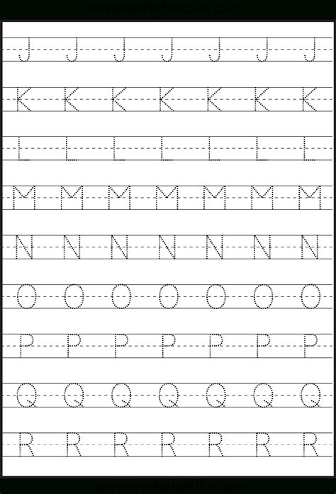 Preschool Capital Letter Tracing Worksheets | Letter Tracing Worksheets