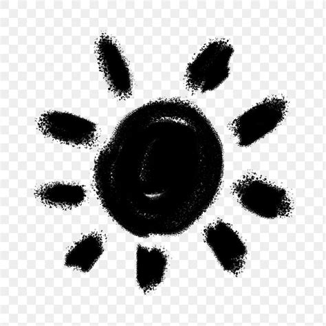Black sun png brush stroke | Premium PNG - rawpixel