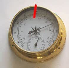 galaksy 1 : New 1pcs Brass Case Weather Station Barometer Temperature ...