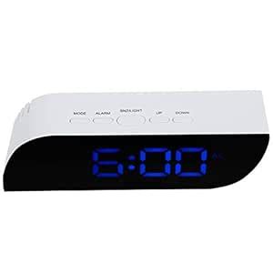 Buy Excluzo Bedside Alarm Clock, USB Or AAA Battery Powered, Digital ...