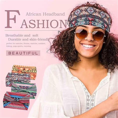 1PC African Headbands for Women Wide Knotted Headband Turban Elastic ...