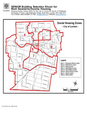 Fillable Online SENIOR Building Selection Sheet for Rent Geared-to ...