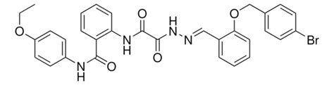 2-{[((2E)-2-{2-[(4-BROMOBENZYL)OXY]BENZYLIDENE}HYDRAZINO)(OXO)ACETYL ...