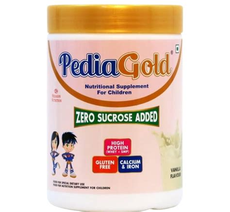 PEDIA GOLD VANILLA 400MG PWD - Medehub