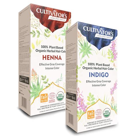 Buy Cultivator's Organic Hair Colour Kit - Organic Herbal Hair Colour ...