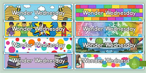Wonder Wednesday Display Banners (teacher made) - Twinkl