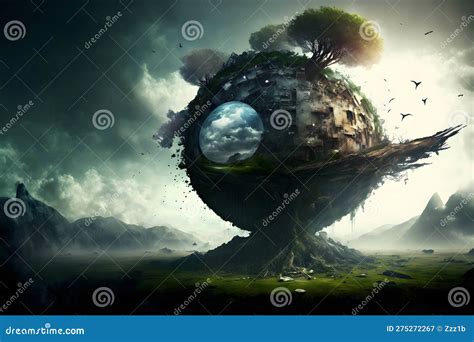 Dreamy Surreal World Painting Stock Photography | CartoonDealer.com ...