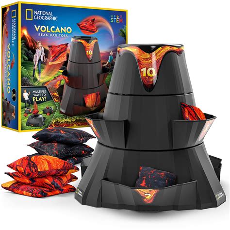 Amazon.com: NATIONAL GEOGRAPHIC Volcano Bean Bag Toss Backyard Game Set ...