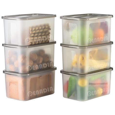 PENADIA Unbreakable Multi Storage Container Bread Box Airtight Food ...