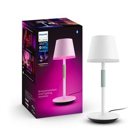 Philips Hue Go LED tafellamp met kap, wit | Lampen24.nl