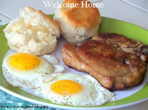 Welcome Home Blog: Pork Chop And Eggs Breakfast | Breakfast pork chops ...