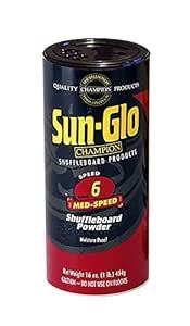 Sun-Glo Speed #6 Medium Speed Shuffleboard Table Powder Wax, 6 Cans ...
