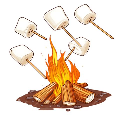 Marshmallows Roasting Over A Campfire, Roasting Marshmallows, Campfire ...