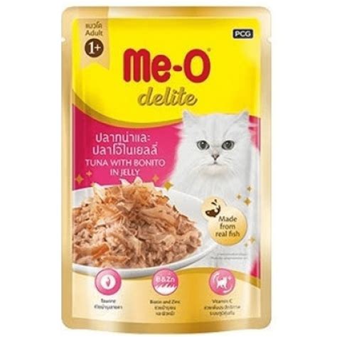 Me-O Delite Tuna with Bonito in Jelly Cat Wet Food – Meo Cat Food