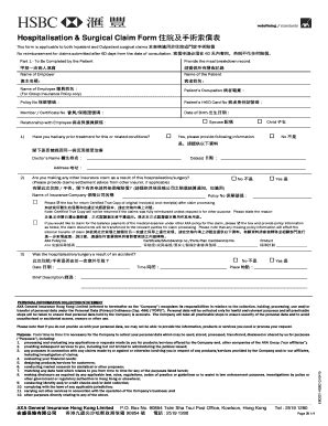 Axa Hospitalisation Surgical Claim Form - Fill and Sign Printable ...