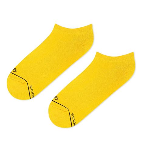 Buy Dynamocks Men & Women Ankle Length Yellow Socks Online